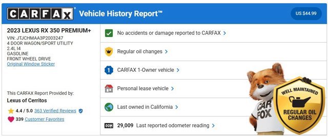 Used 2023 Lexus RX 350 Premium Plus w/ Cold Area Package image 3