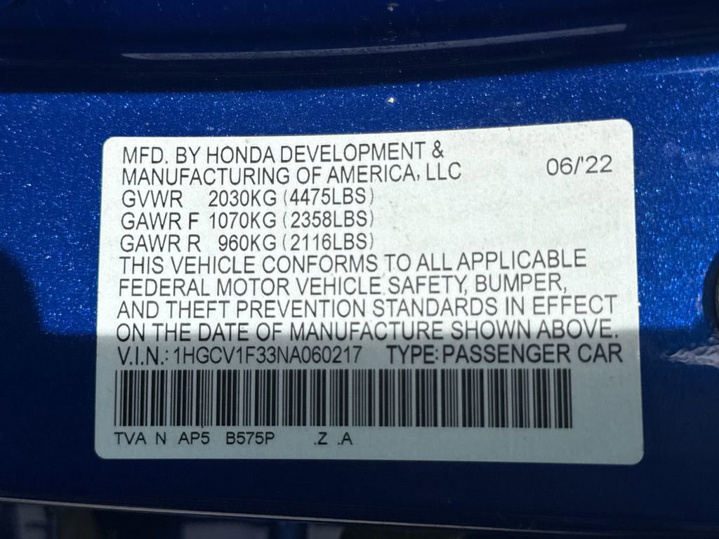 Used 2022 Honda Accord Sport image 35