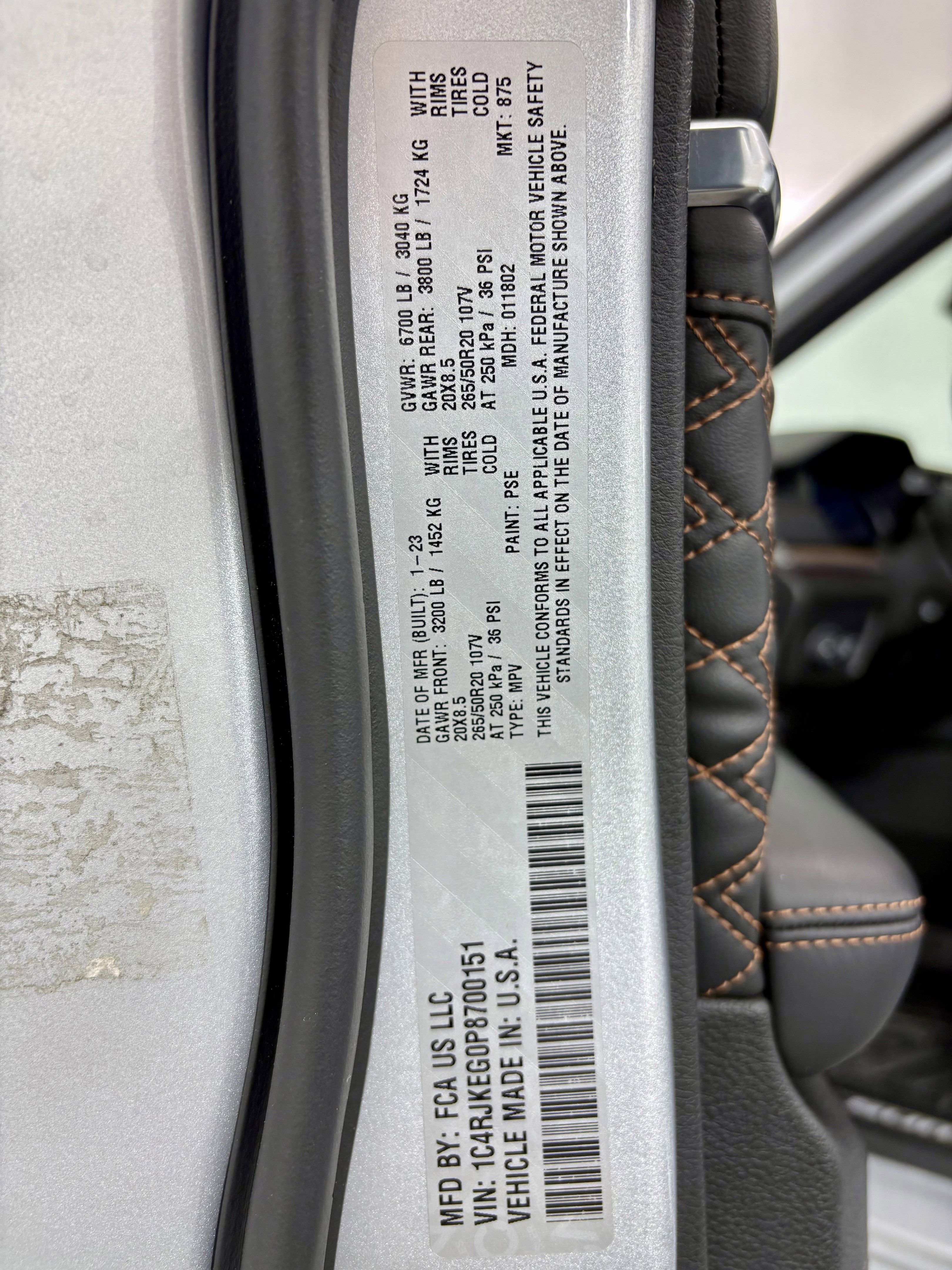 Certified 2023 Jeep Grand Cherokee L Summit w/ Advanced Protech Group IV AWD/4WD image 11