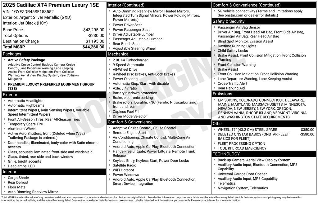 Used 2025 Cadillac XT4 Premium Luxury image 27