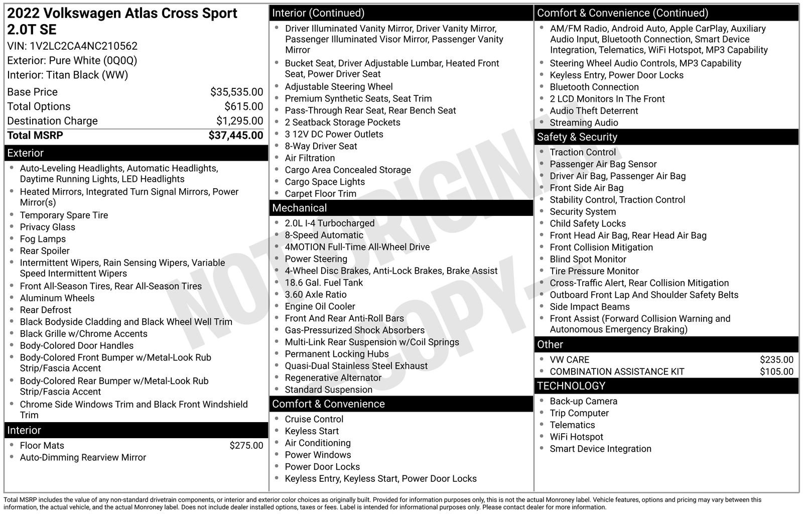 Used 2022 Volkswagen Atlas Cross Sport SE image 45