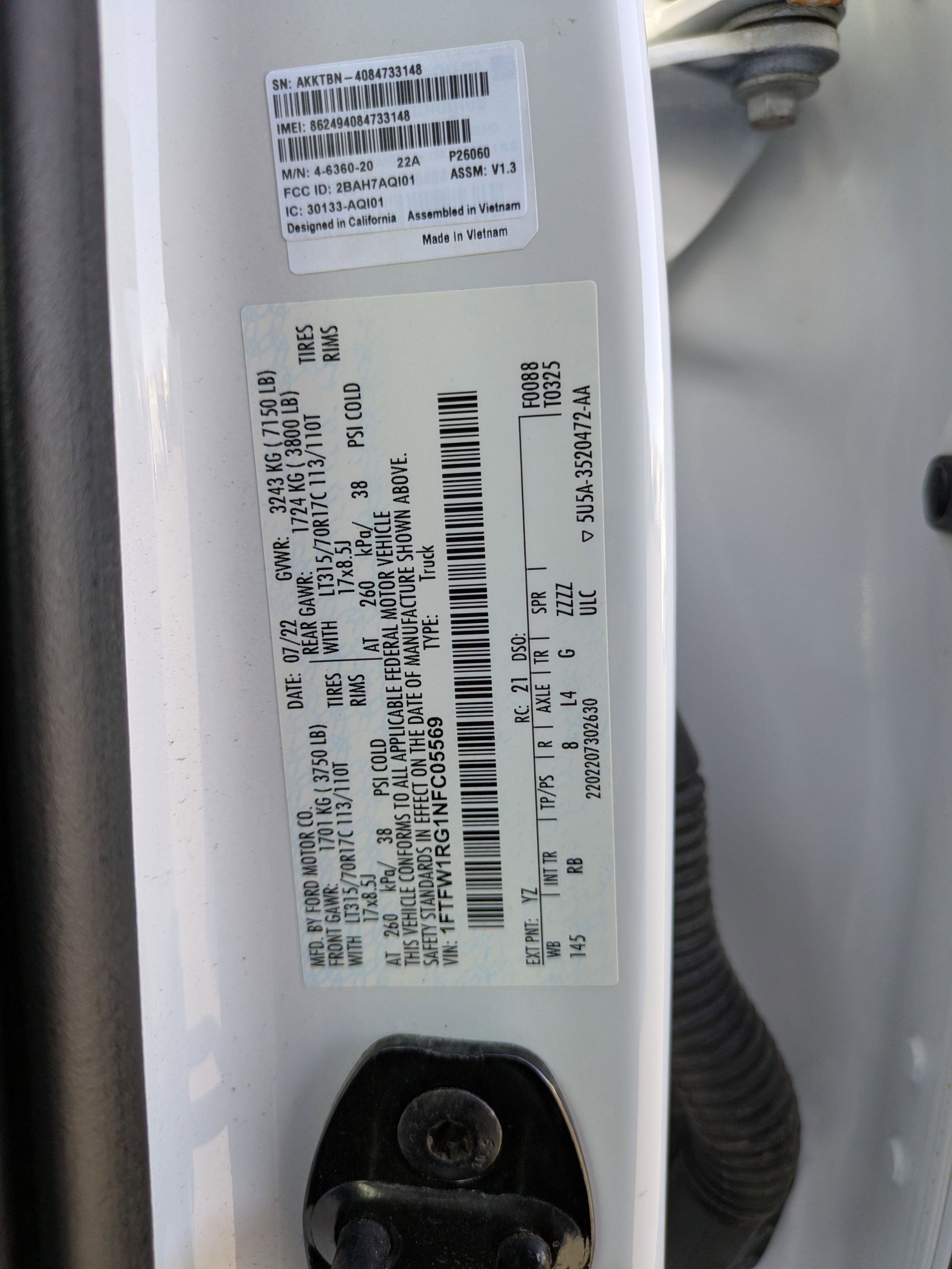 Used 2022 Ford F150 Raptor w/ Equipment Group 801A High image 35