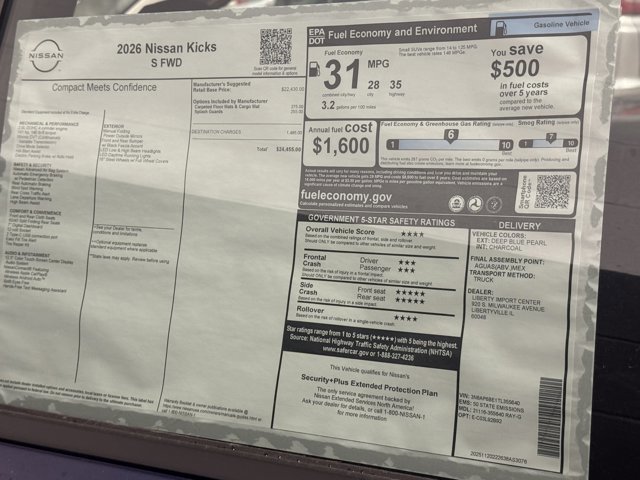 New 2026 Nissan Kicks S image 18