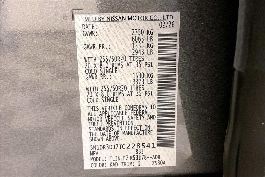 New 2026 Nissan Pathfinder Platinum w/ Accent Package image 27