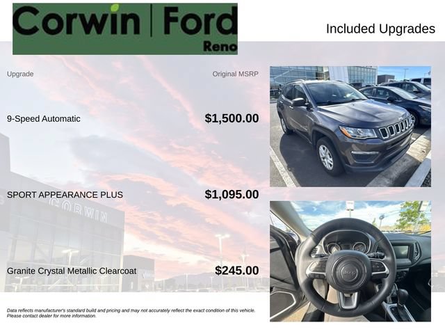 Used 2020 Jeep Compass Sport AWD/4WD image 3