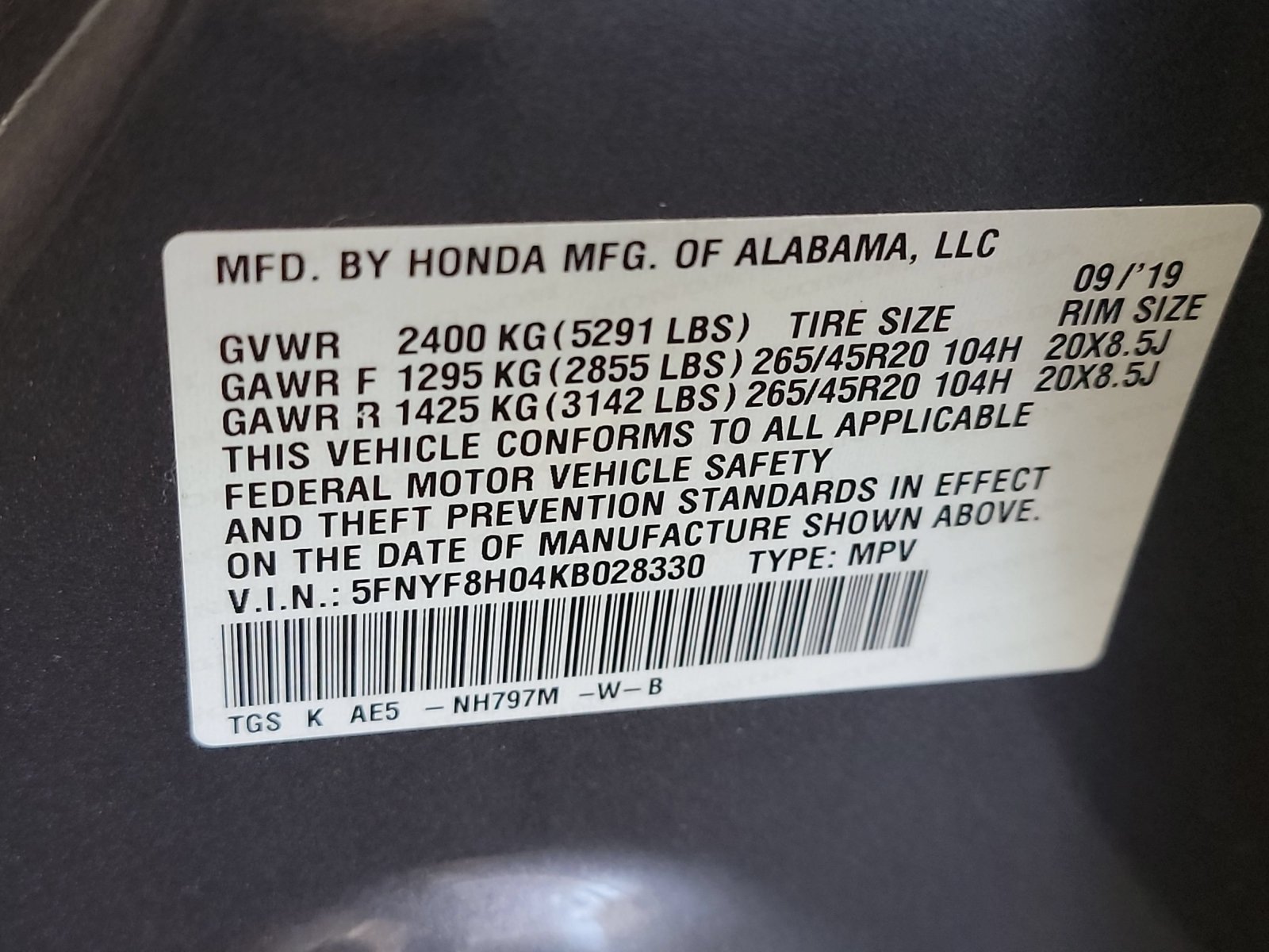 Used 2019 Honda Passport Elite image 33