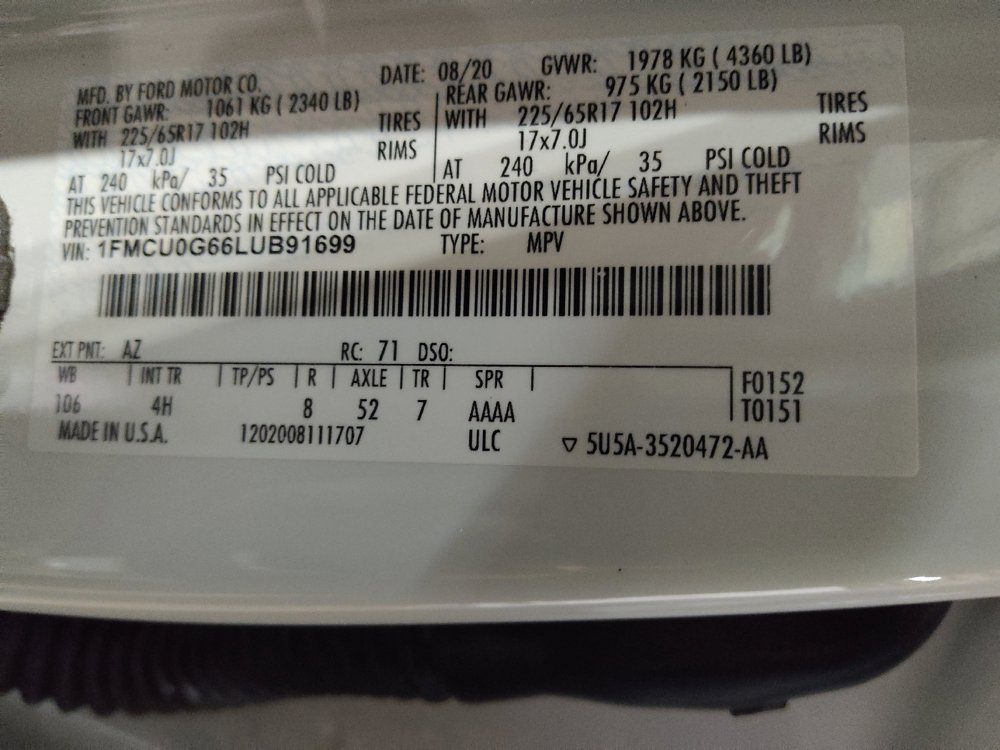 Used 2020 Ford Escape SE FWD image 33