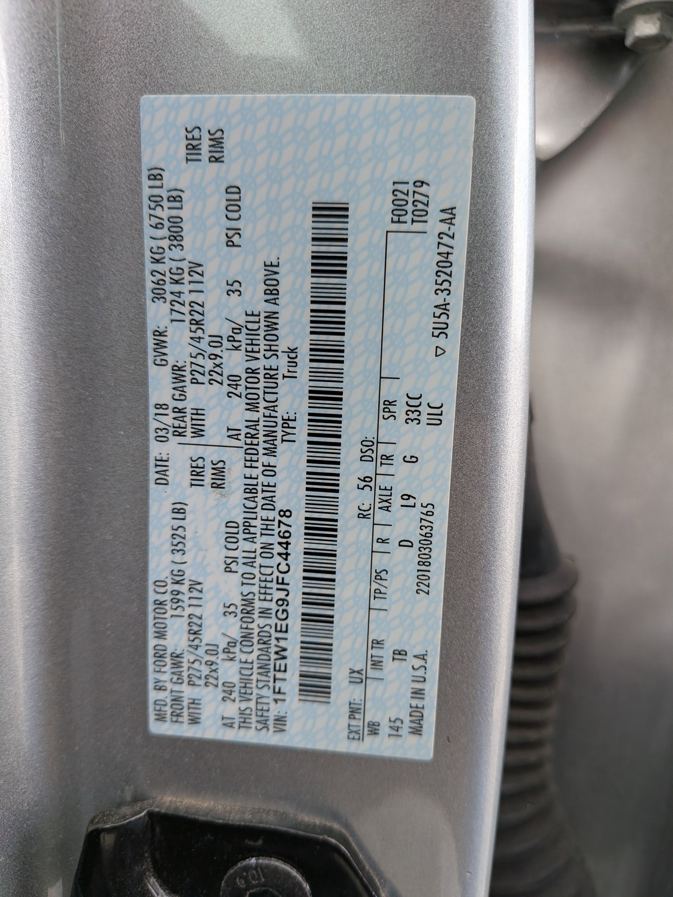 Used 2018 Ford F150 Limited w/ Trailer Tow Package image 36