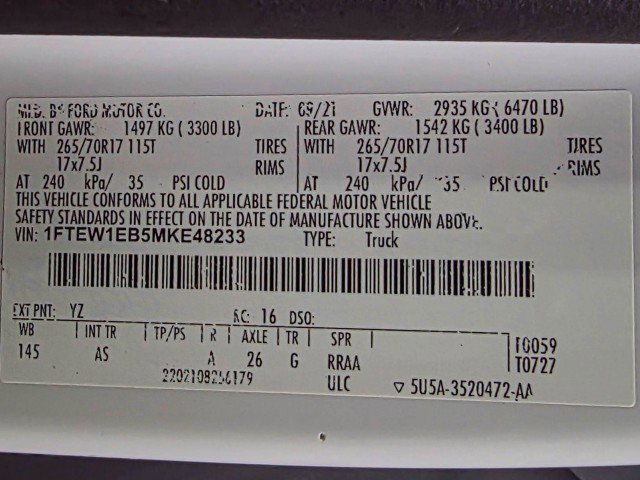 Used 2021 Ford F150 XL w/ Trailer Tow Package AWD/4WD image 40