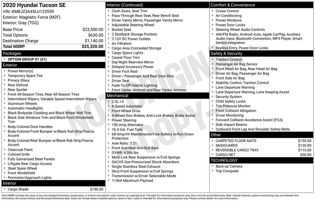 Used 2020 Hyundai Tucson SE image 5