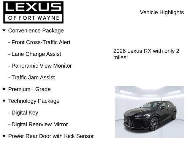 New 2026 Lexus RX 350 Premium Plus w/ Convenience Package AWD/4WD image 8