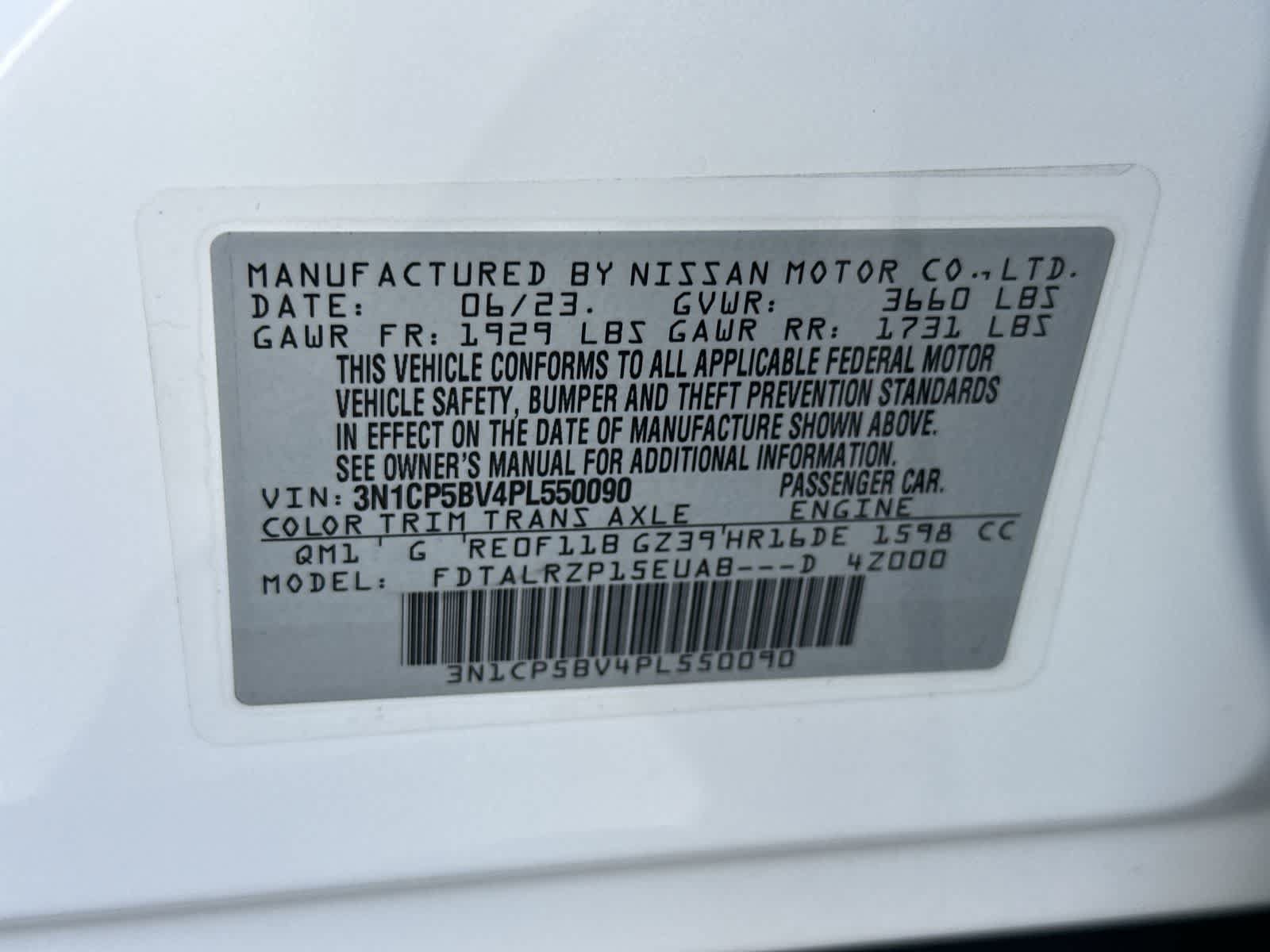 Used 2023 Nissan Kicks S FWD image 24