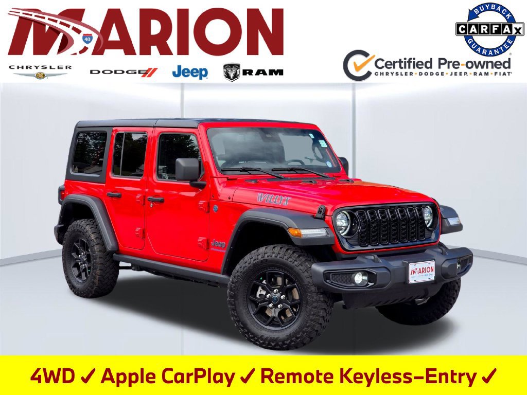 Used 2025 Jeep Wrangler Unlimited Sport S 4xe AWD/4WD 360° Tour