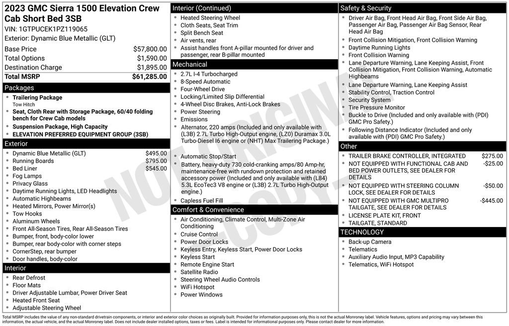 Used 2023 GMC Sierra 1500 Elevation AWD/4WD image 6