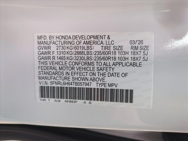 Certified 2026 Honda Odyssey EX-L image 26