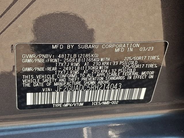Certified 2024 Subaru Crosstrek 2.0i Premium AWD/4WD image 26