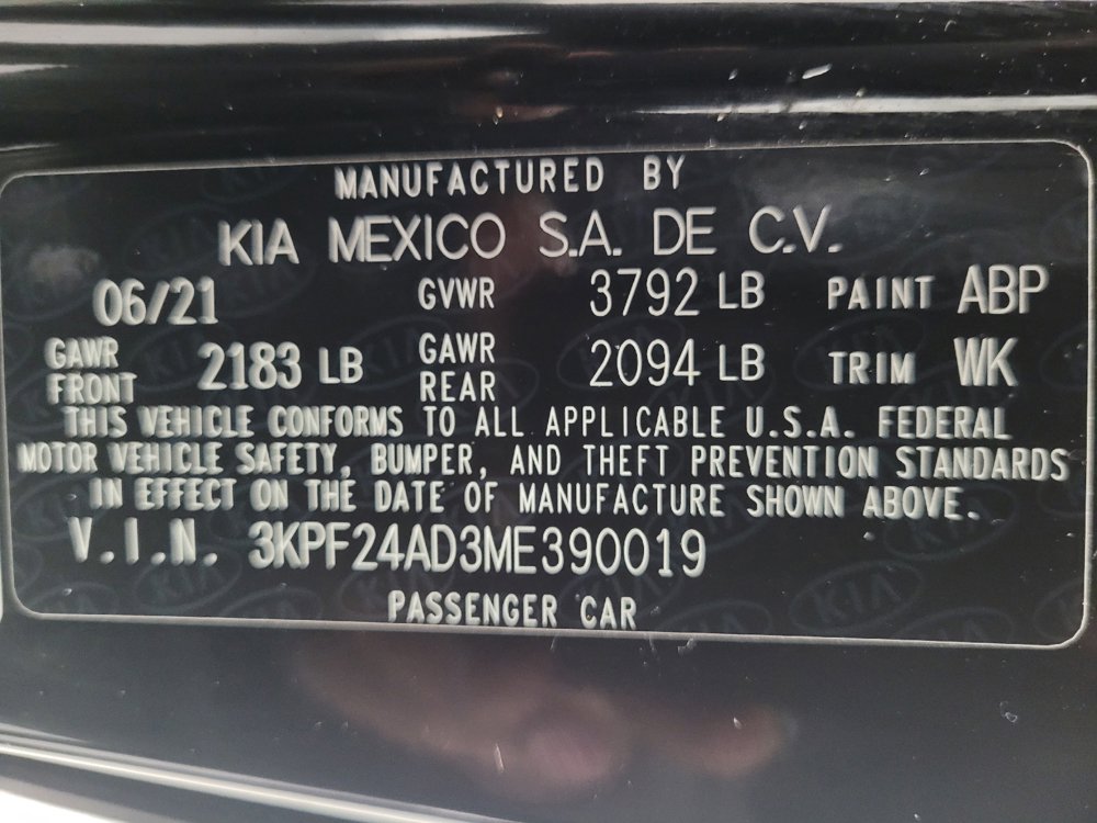 Used 2021 Kia Forte LXS FWD image 33