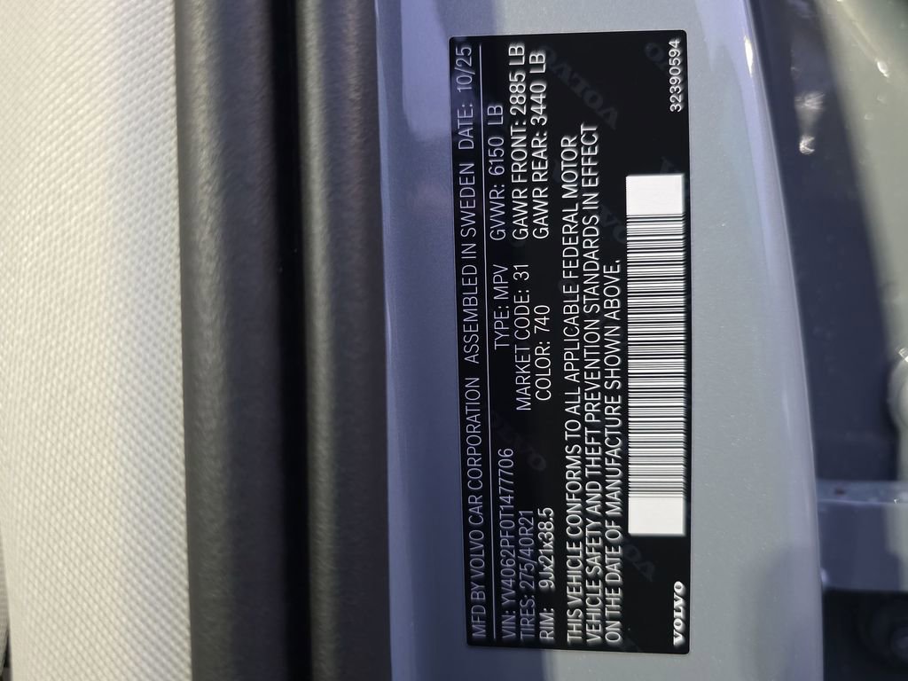 New 2026 Volvo XC90 B6 Ultra w/ Protection Package image 48