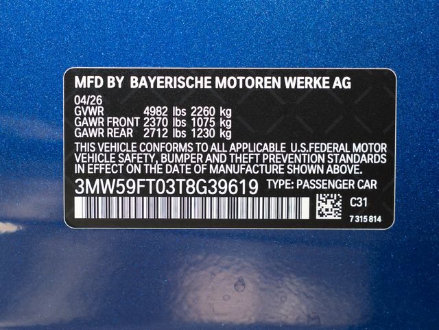 New 2026 BMW M340i w/ Shadowloine Package RWD image 23