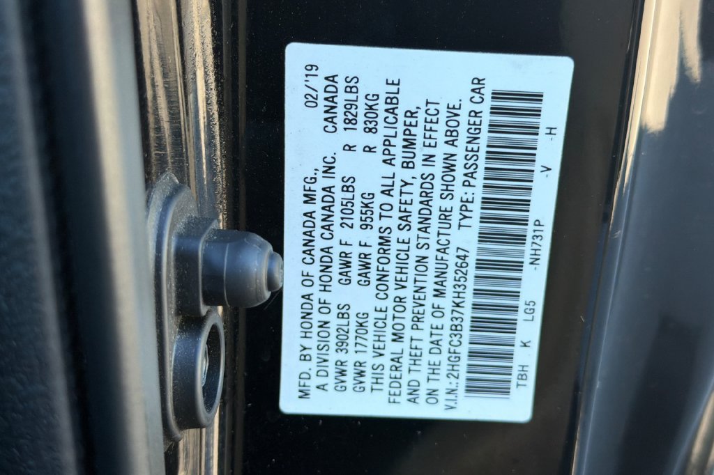 Used 2019 Honda Civic EX image 28
