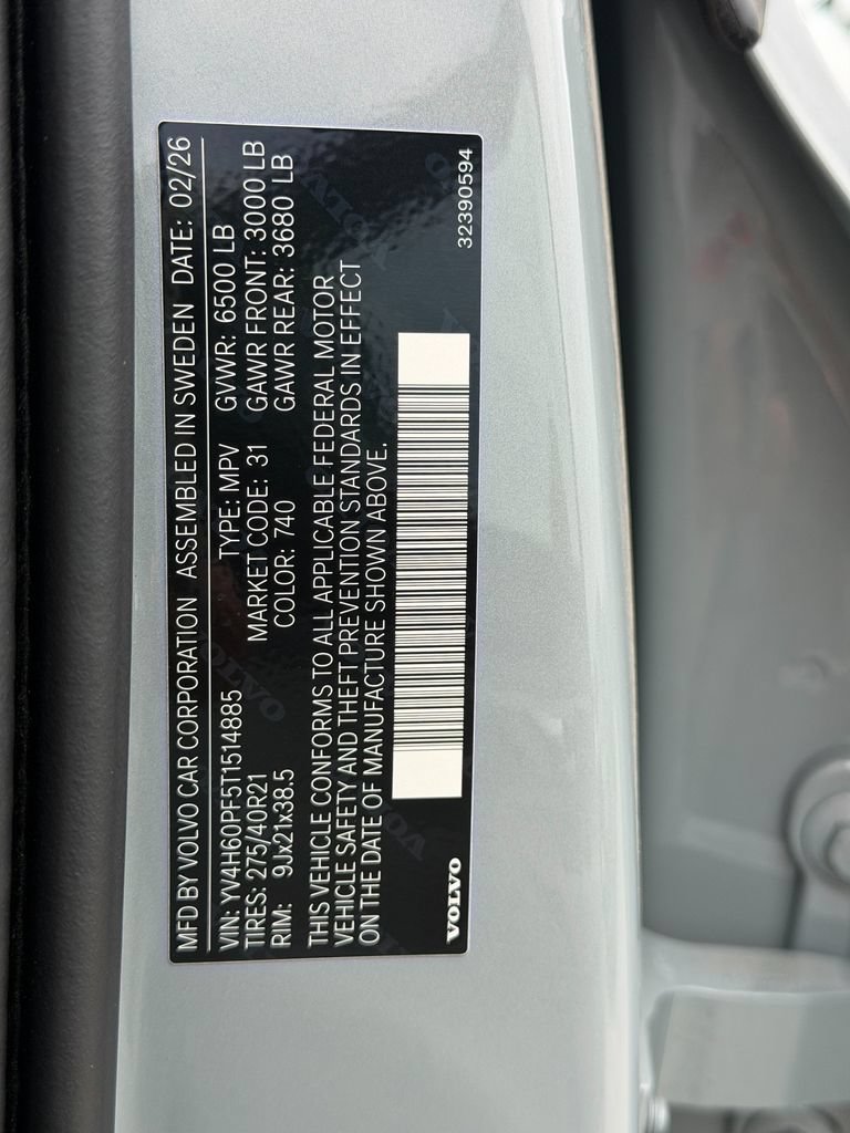 New 2026 Volvo XC90 T8 Ultra w/ Protection Package Premier AWD/4WD image 32