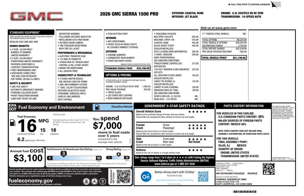 New 2026 GMC Sierra 1500 Pro w/ Pro Value Package AWD/4WD image 4