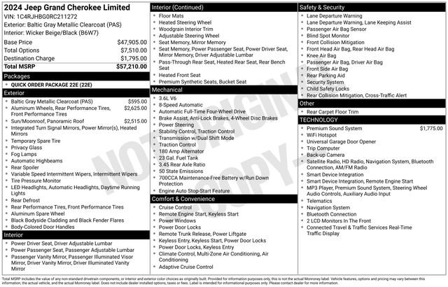 Used 2024 Jeep Grand Cherokee Limited AWD/4WD image 70