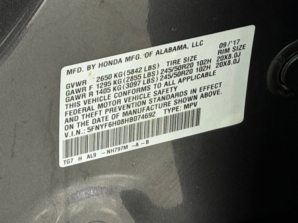 Used 2017 Honda Pilot Elite image 34