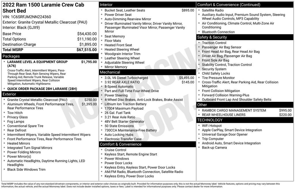 Used 2022 RAM 1500 Laramie AWD/4WD image 5