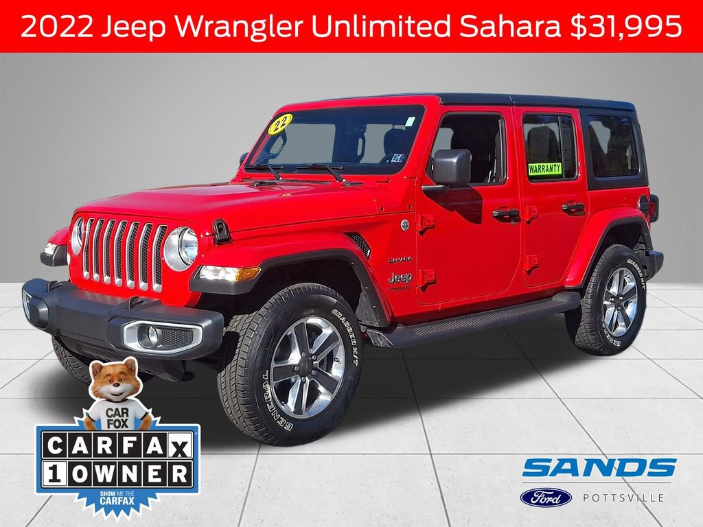 Used 2022 Jeep Wrangler Unlimited Sahara w/ Cold Weather Group image 1