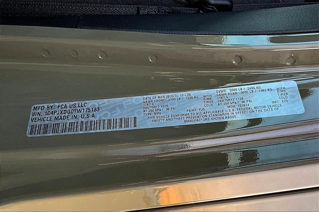 New 2026 Jeep Wrangler Sport S image 13