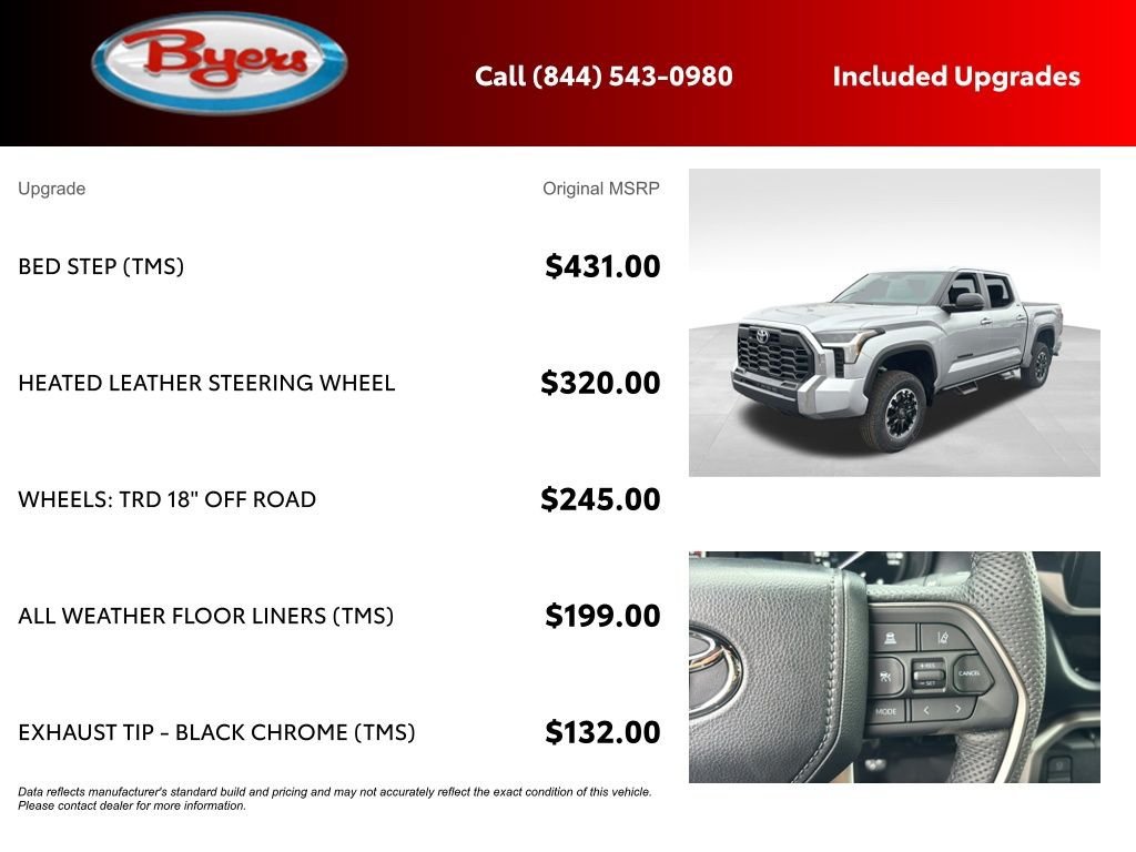 New 2026 Toyota Tundra SR5 w/ TRD Off-Road Premium Package AWD/4WD image 11