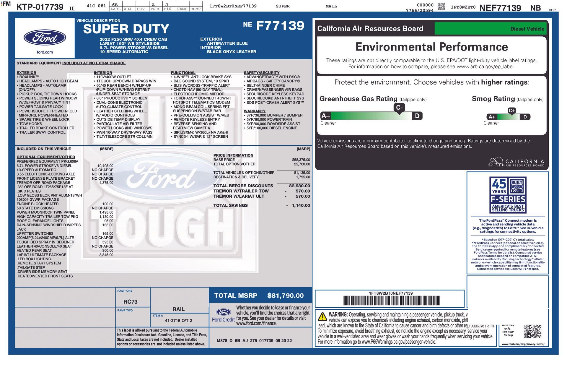 Certified 2022 Ford F250 Lariat w/ Tremor Off-Road Package image 17