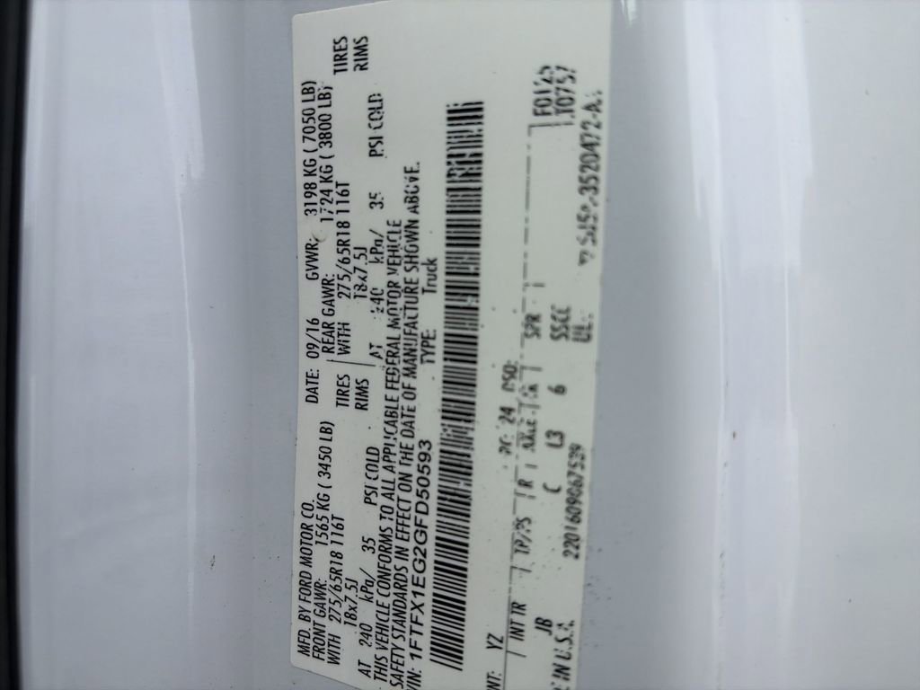 Used 2016 Ford F150 XLT w/ Equipment Group 302A Luxury image 37