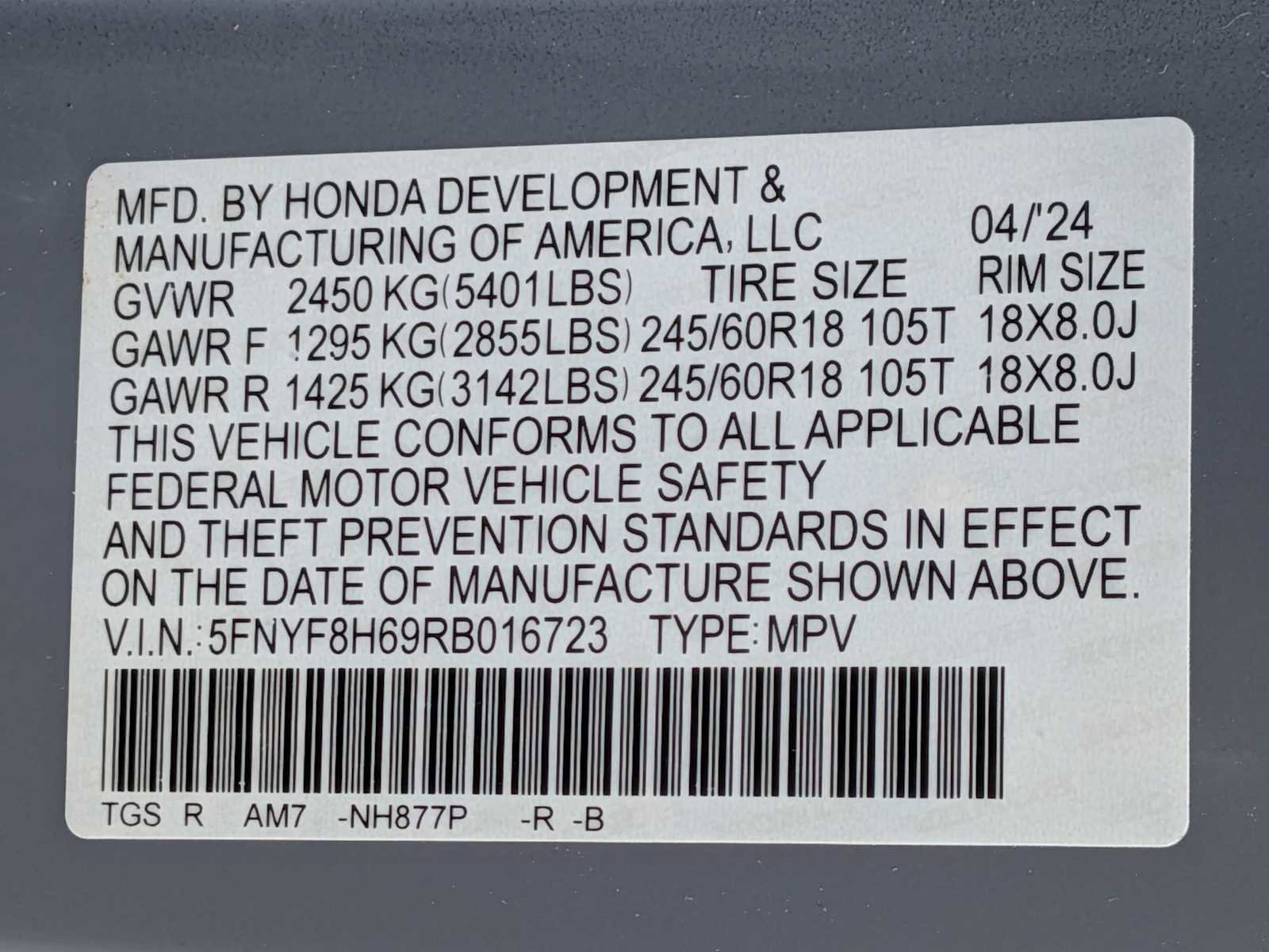 Certified 2024 Honda Passport TrailSport image 30