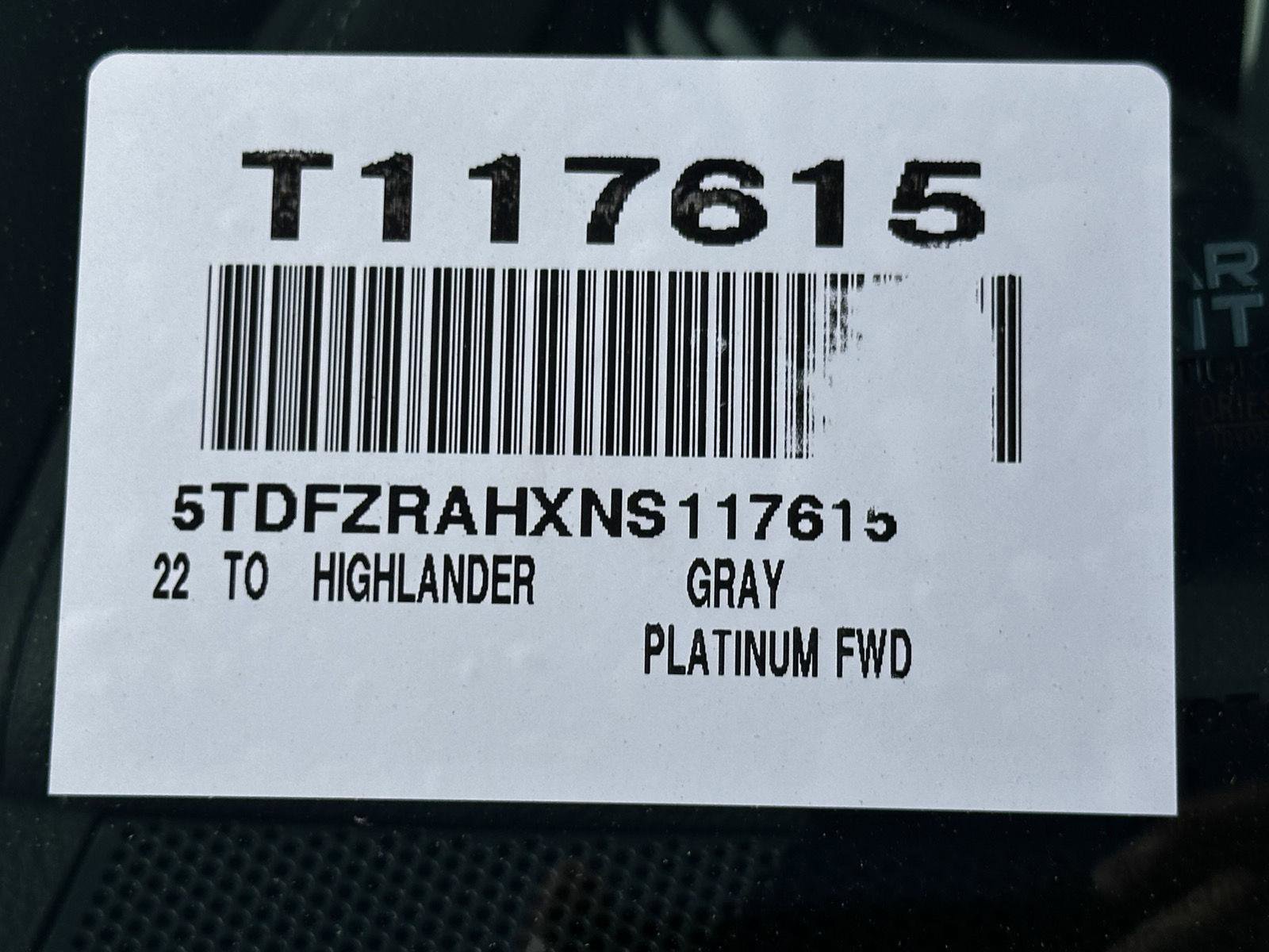 Used 2022 Toyota Highlander Platinum FWD image 54