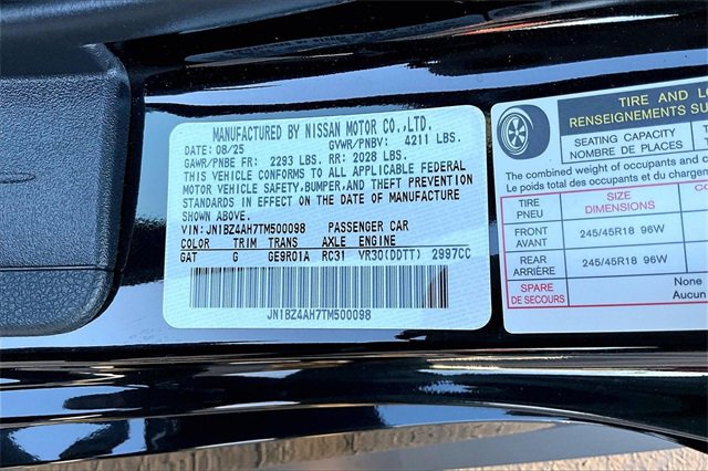 New 2026 Nissan Z Sport image 8