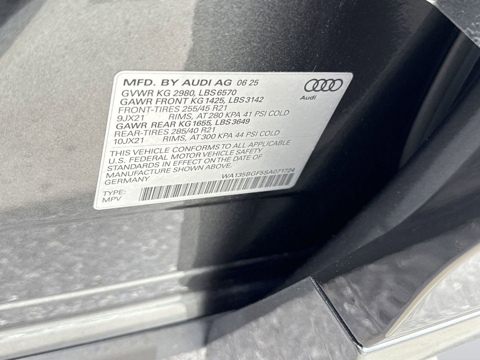 New 2025 Audi SQ6 e-tron Prestige image 20