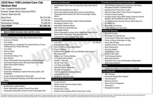 Used 2020 RAM 1500 Limited image 16