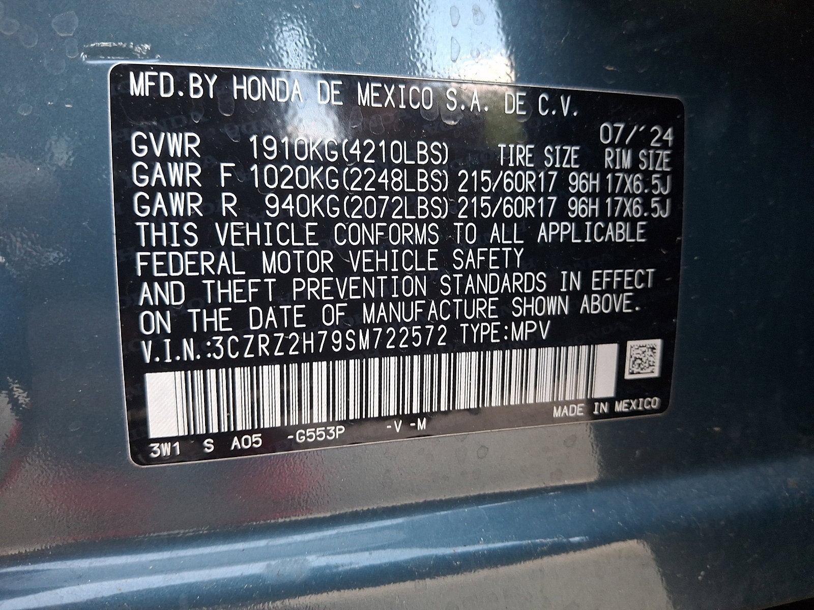 Used 2025 Honda HR-V EX-L image 27