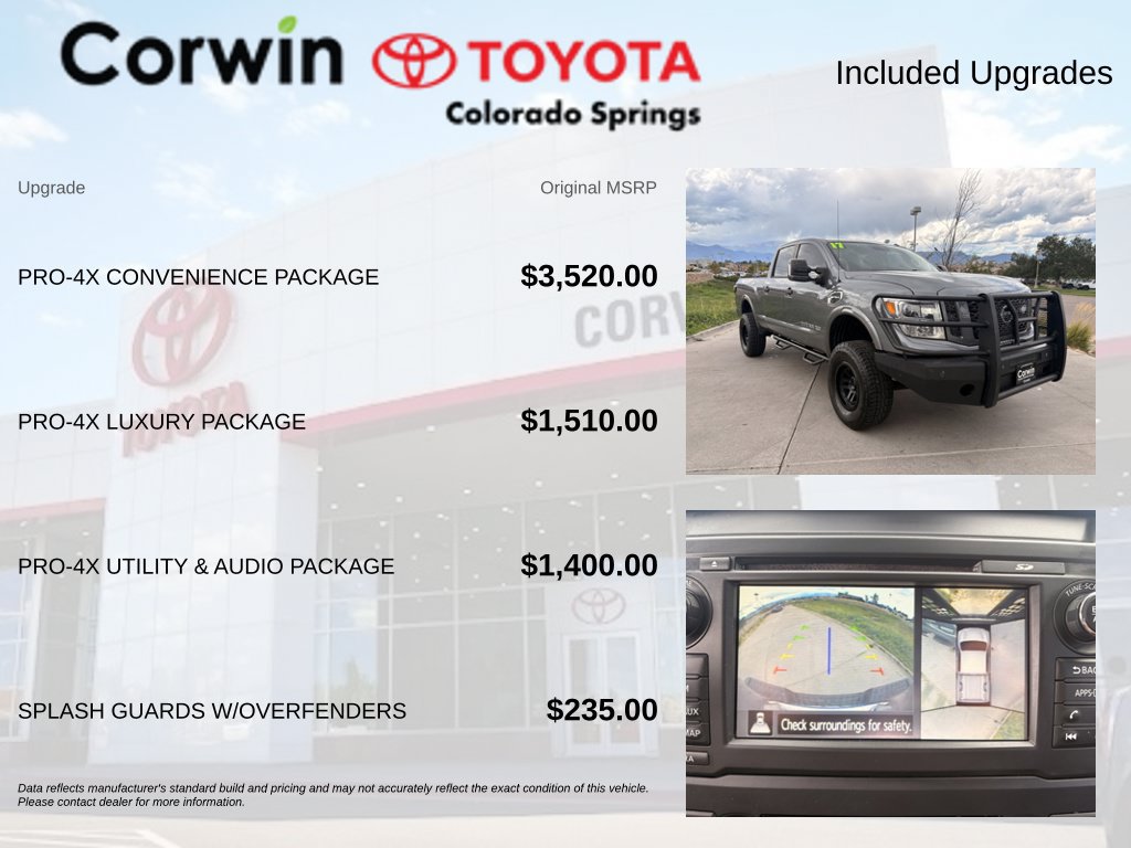 Used 2017 Nissan Titan PRO-4X w/ Pro-4x Convenience Package AWD/4WD image 4