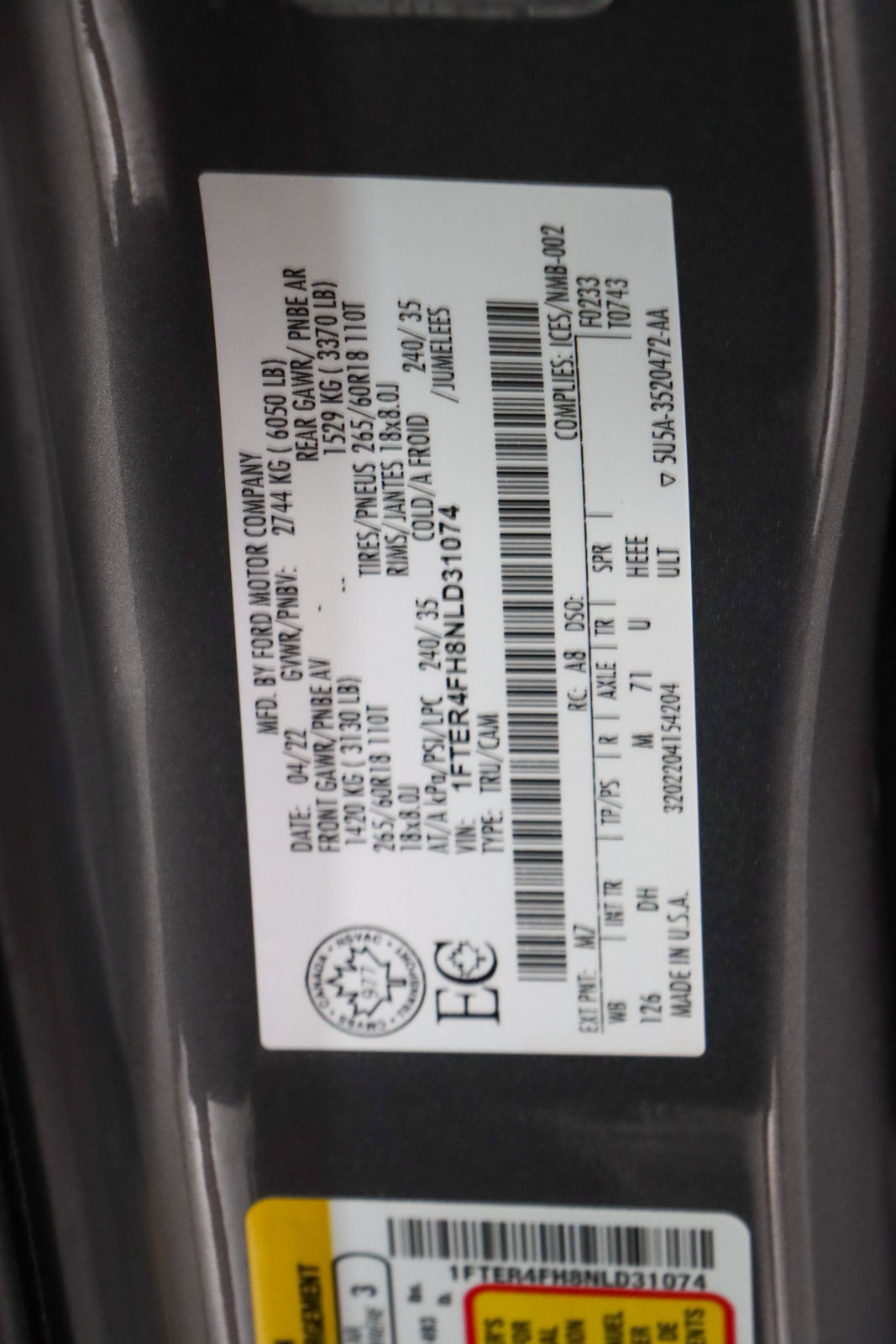 Used 2022 Ford Ranger Lariat w/ Trailer Tow Package AWD/4WD image 32
