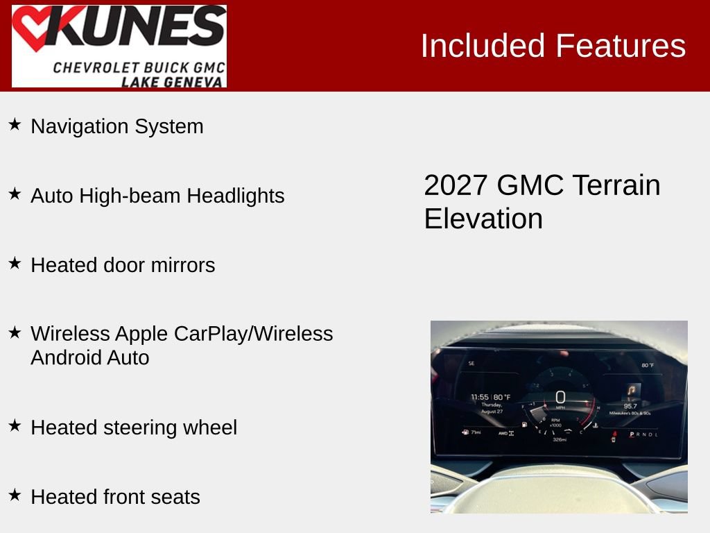 New 2027 GMC Terrain Elevation AWD/4WD image 3