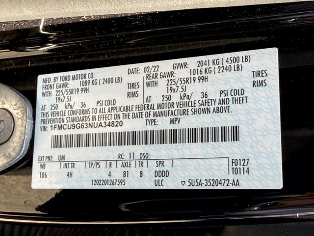 Used 2022 Ford Escape SE w/ SE Sport Appearance Package AWD/4WD image 37
