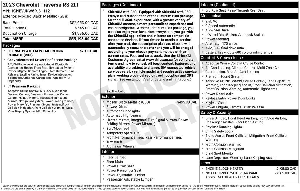 Used 2023 Chevrolet Traverse RS AWD/4WD image 47