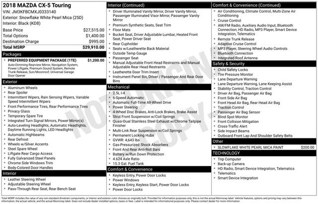 Used 2018 MAZDA CX-5 Touring w/ Preferred Equipment Package image 13