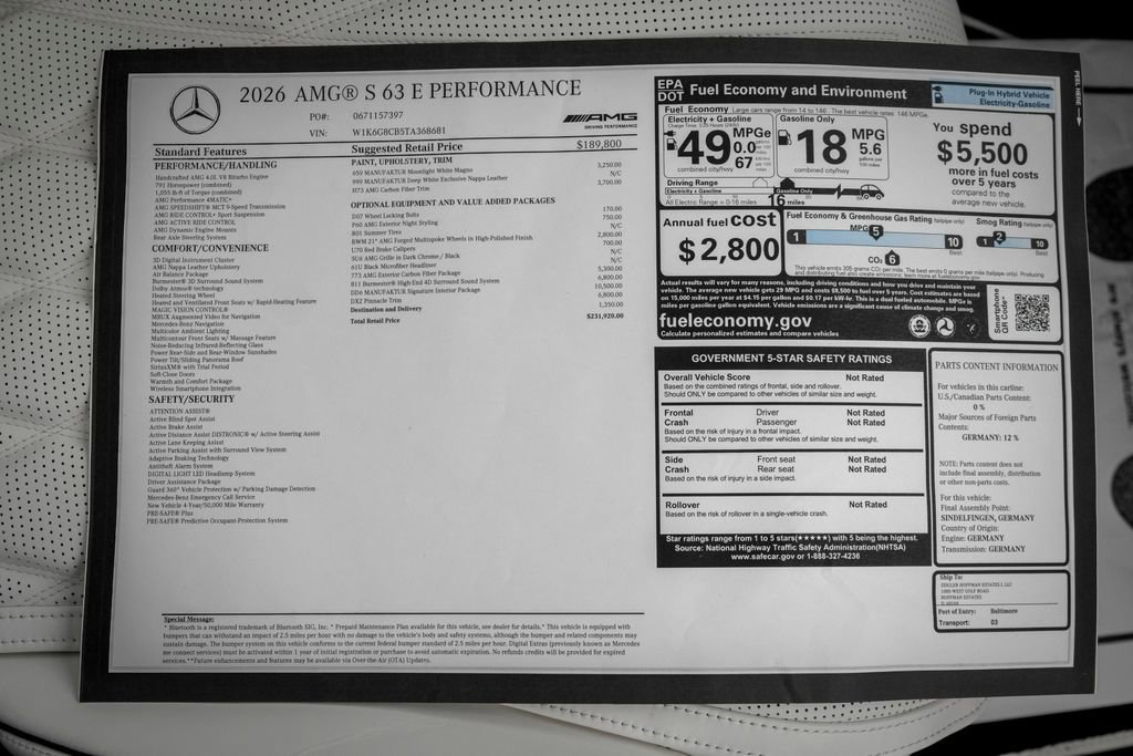 New 2026 Mercedes-Benz S 63 AMG S image 28