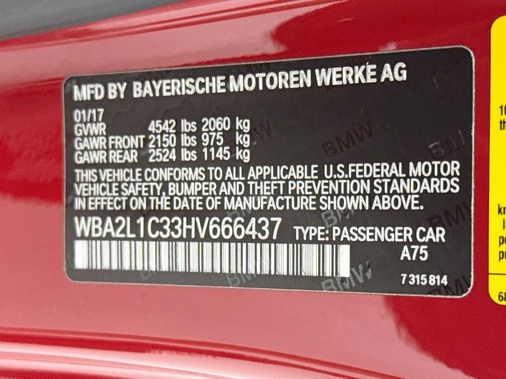 Used 2017 BMW M240i Convertible RWD image 31