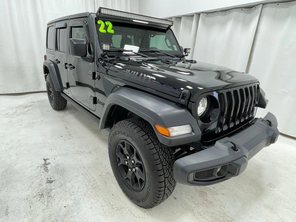 Used 2022 Jeep Wrangler Unlimited Willys image 3
