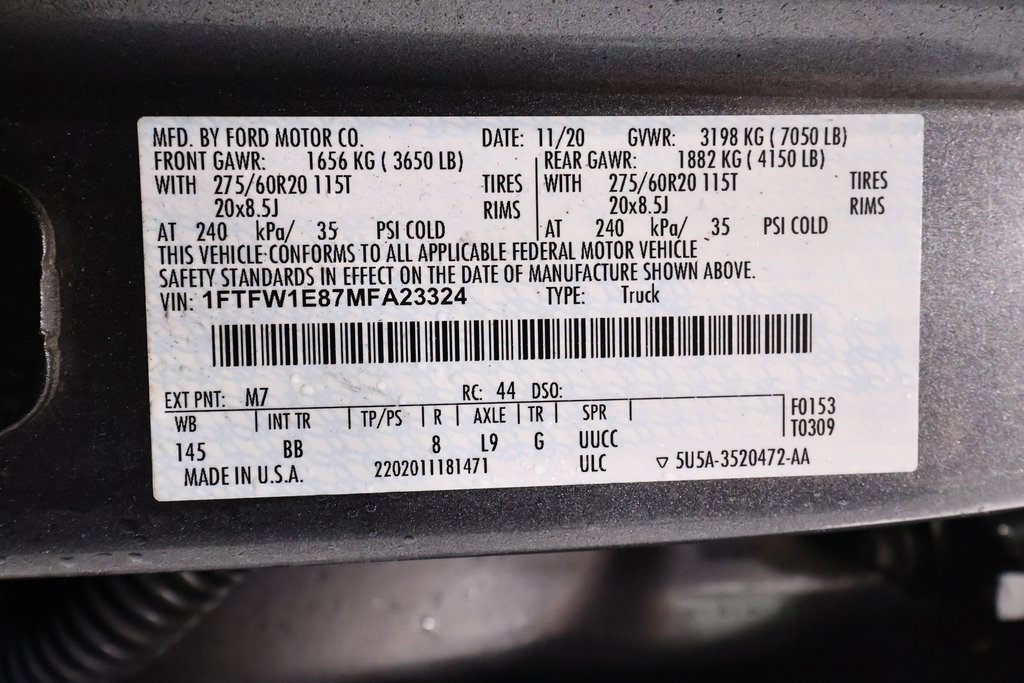 Certified 2021 Ford F150 Platinum w/ Equipment Group 701A High image 44